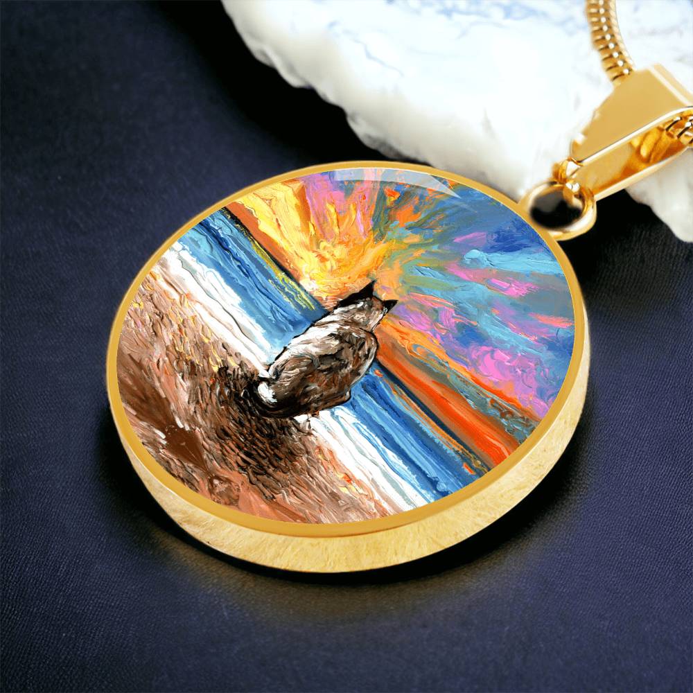 Beach Days - Snowshoe Round Necklace