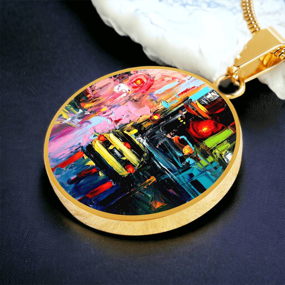 Faces of the City CXVI Round Necklace