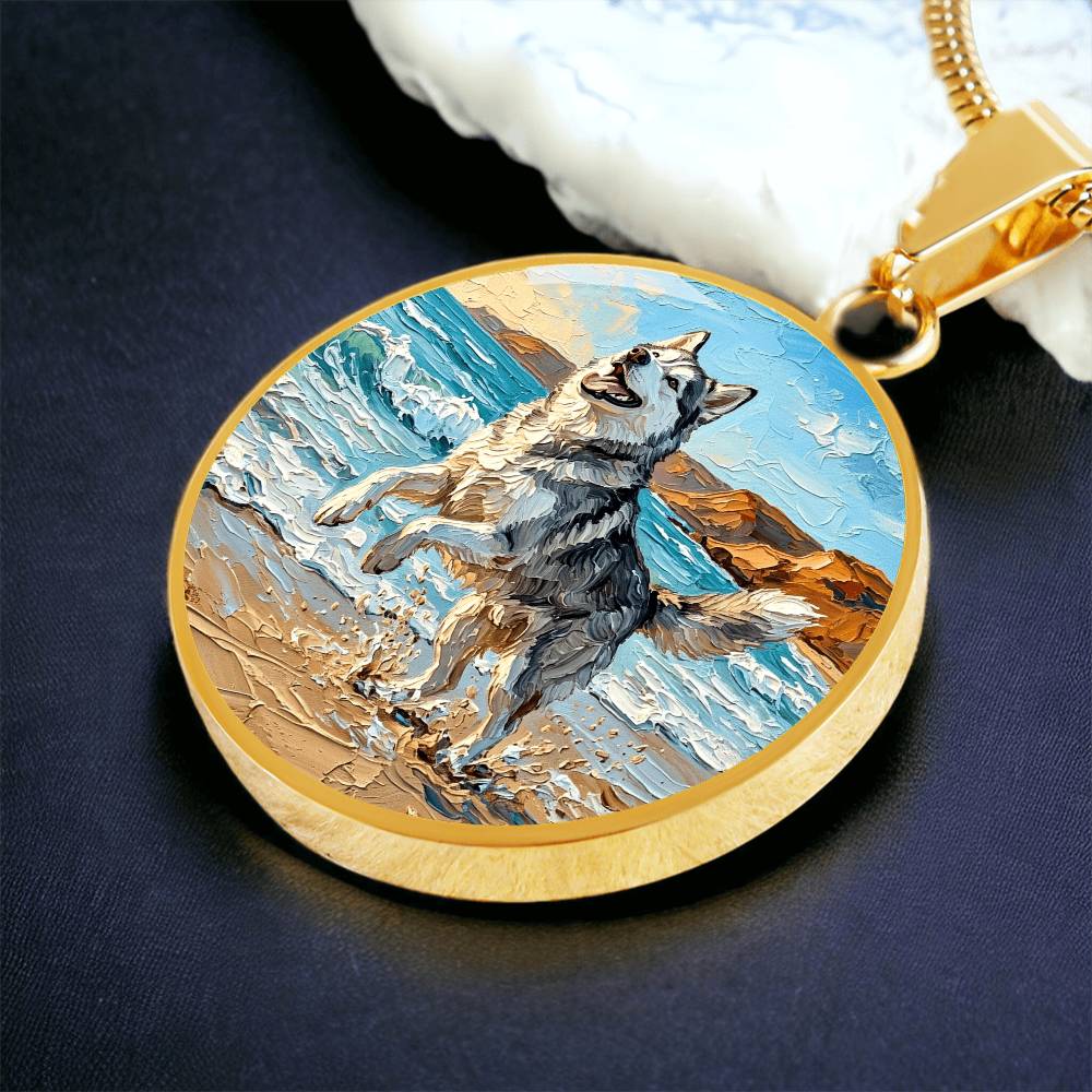 Beach Day - Husky Round Necklace