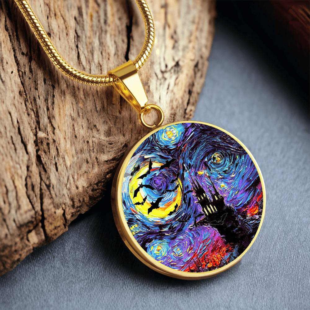 Transylvanian Night Starry Night Round Necklace