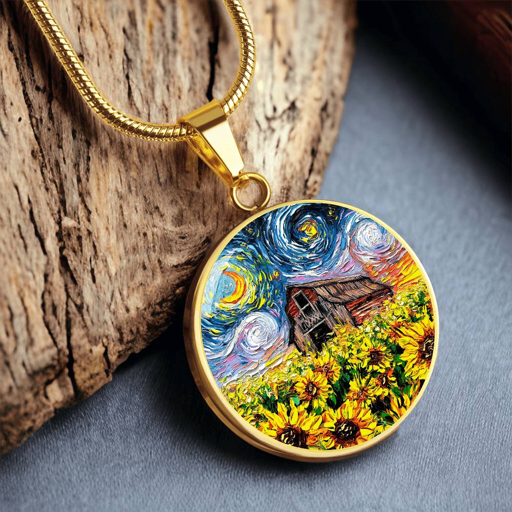 Summer Fields Starry Night Round Necklace