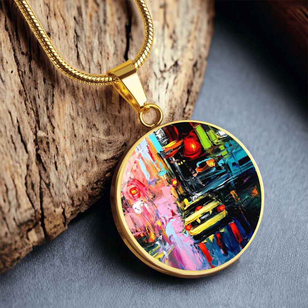 Faces of the City CXVI Round Necklace