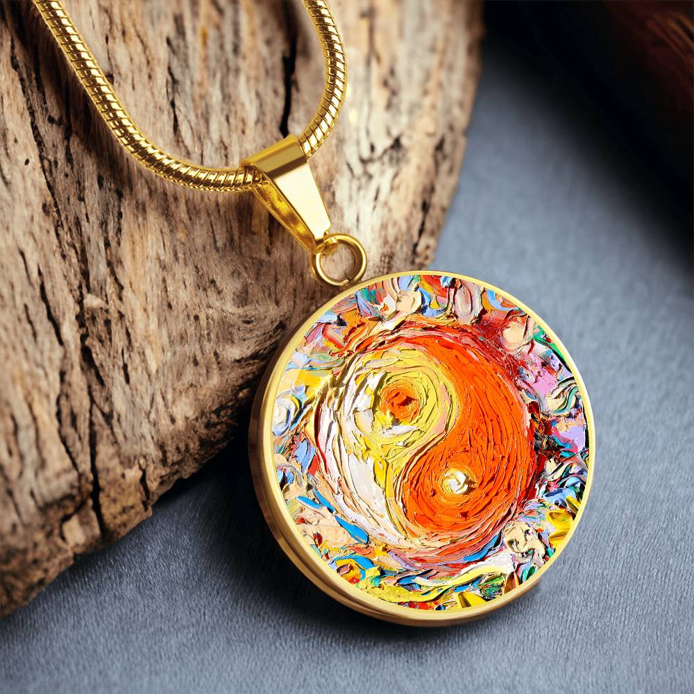 A Question of Balance Yin Yang Round Necklace