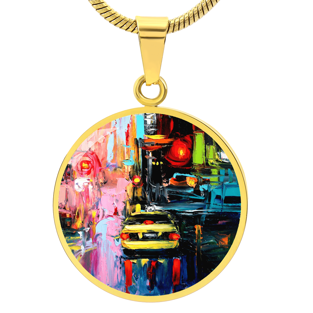 Faces of the City CXVI Round Necklace