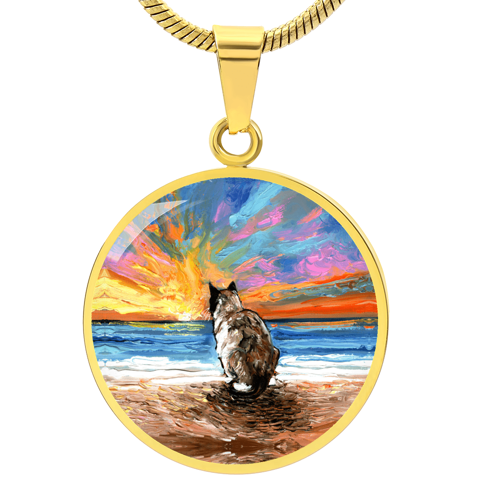 Beach Days - Snowshoe Round Necklace