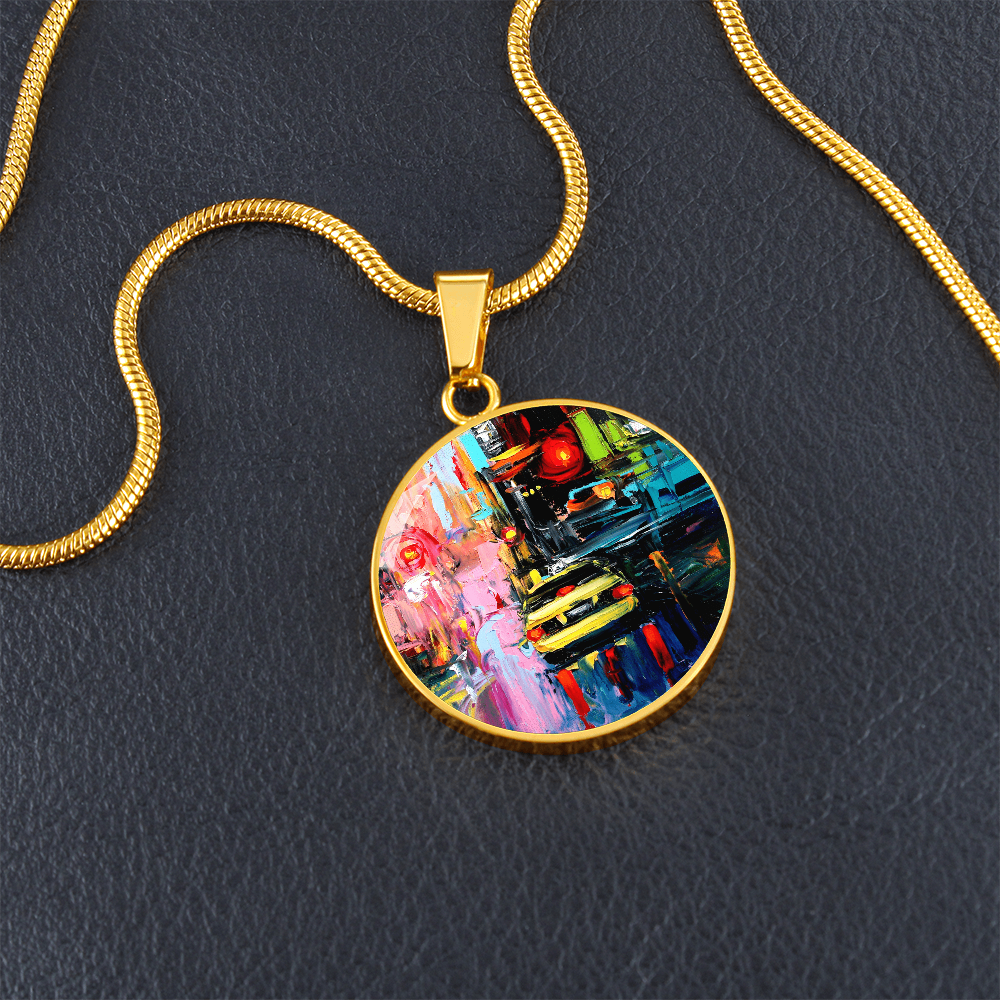 Faces of the City CXVI Round Necklace