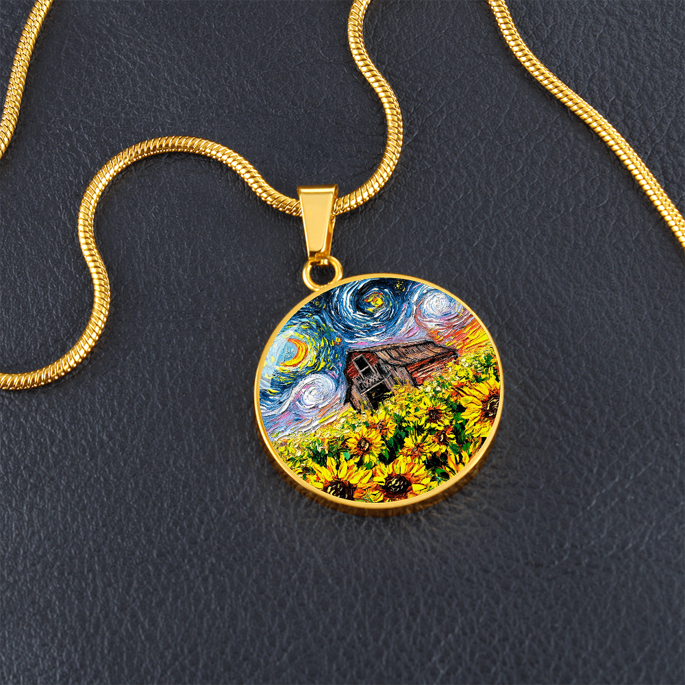 Summer Fields Starry Night Round Necklace