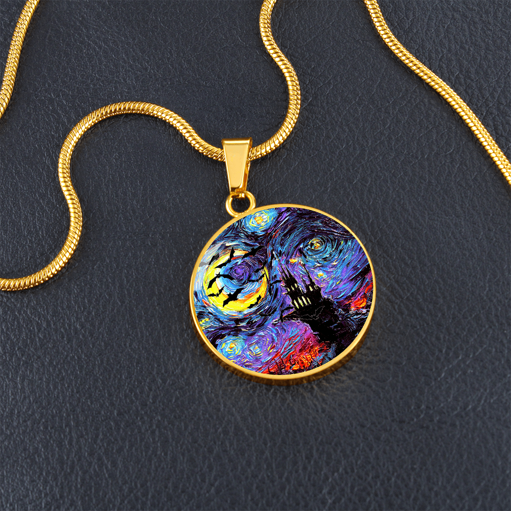 Transylvanian Night Starry Night Round Necklace