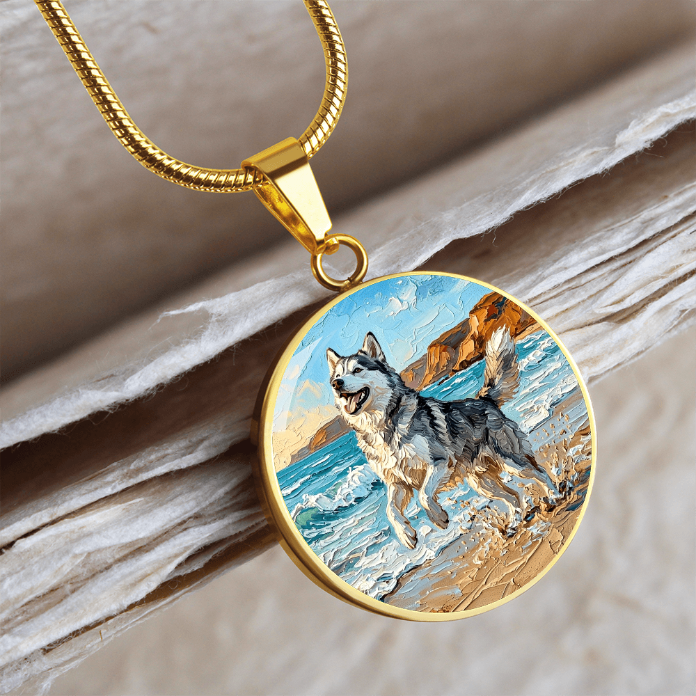 Beach Day - Husky Round Necklace