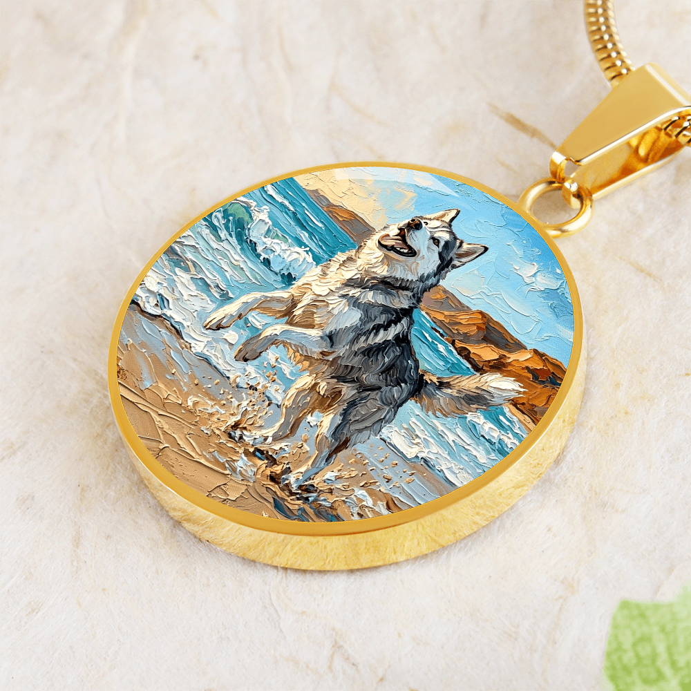 Beach Day - Husky Round Necklace