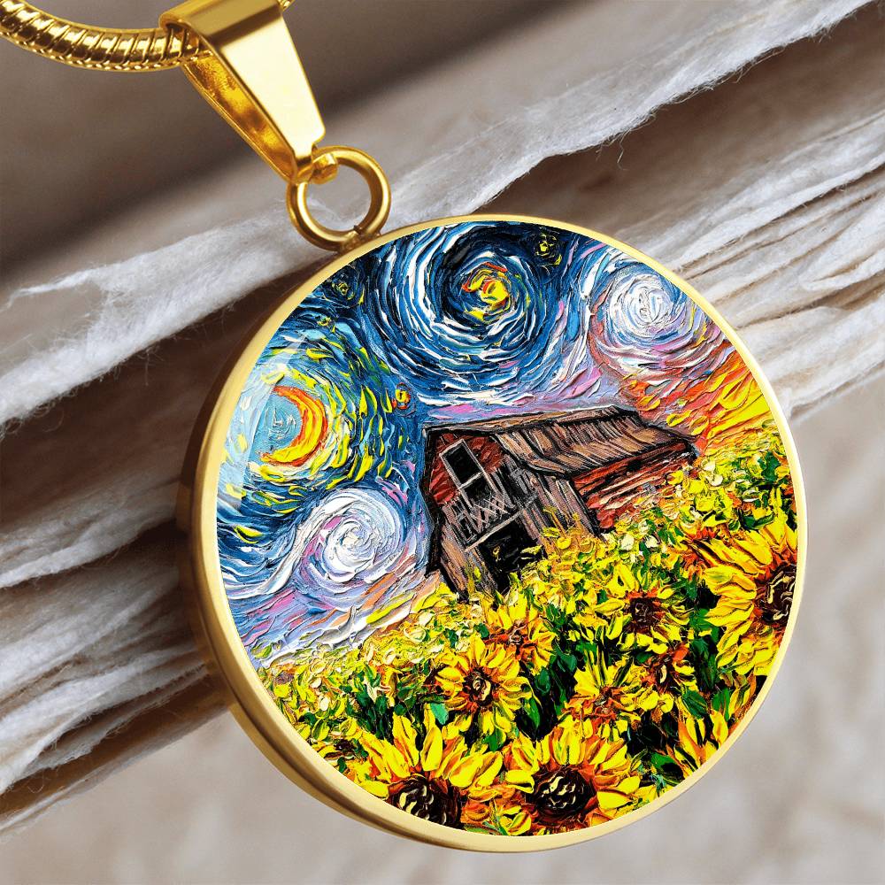 Summer Fields Starry Night Round Necklace
