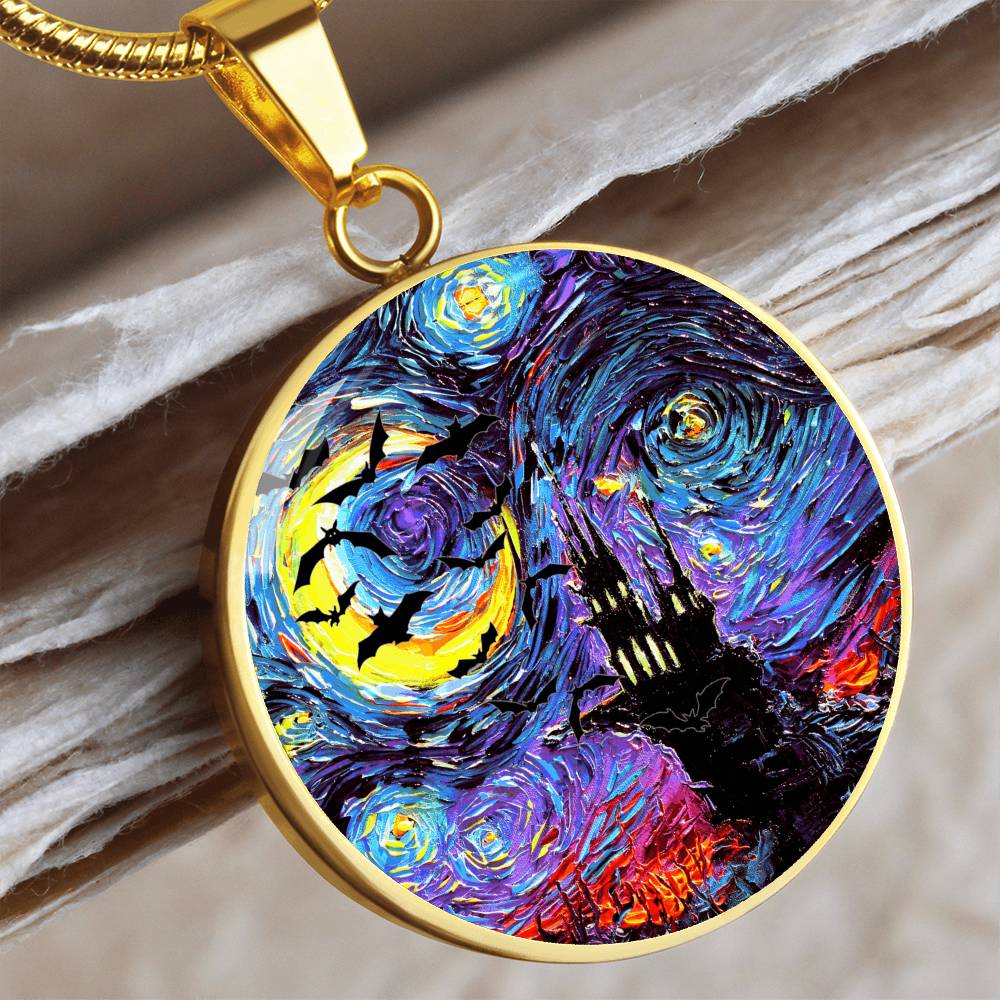Transylvanian Night Starry Night Round Necklace