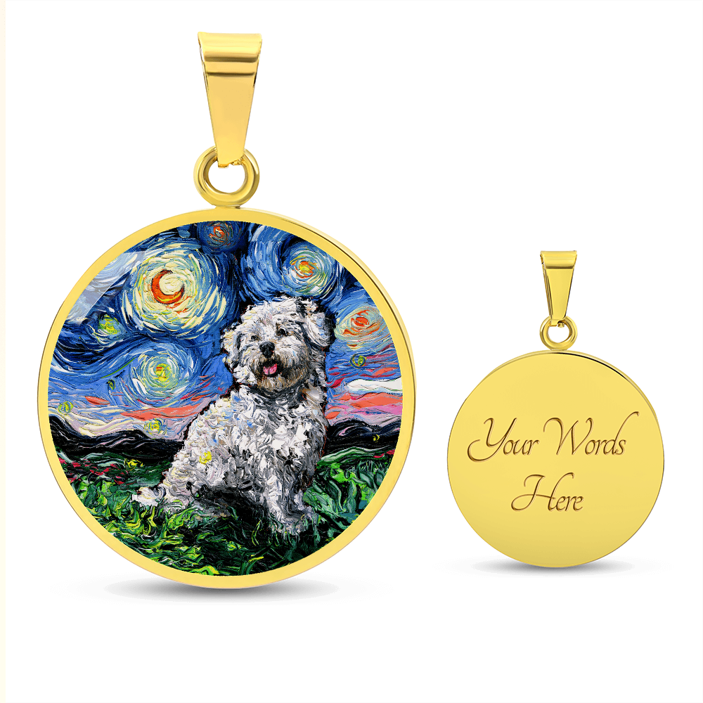 Coton de Tuler Starry Night Round Necklace