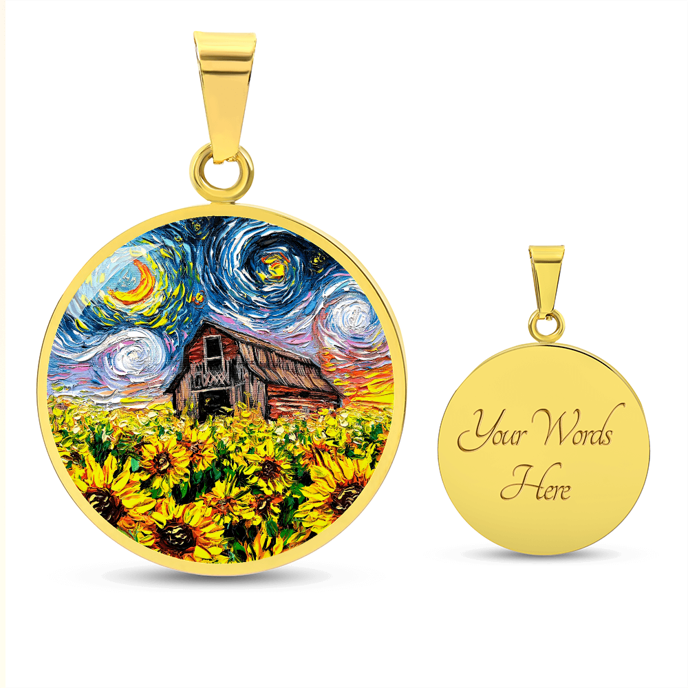 Summer Fields Starry Night Round Necklace
