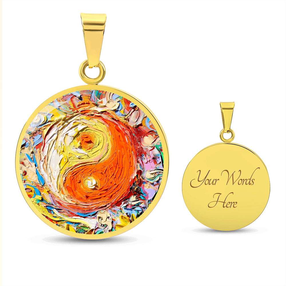 A Question of Balance Yin Yang Round Necklace