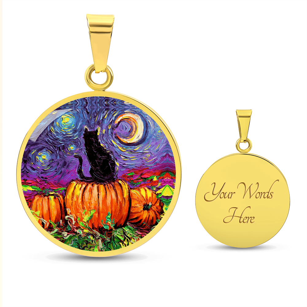 Starry Hallow's Eve Starry Night Round Necklace