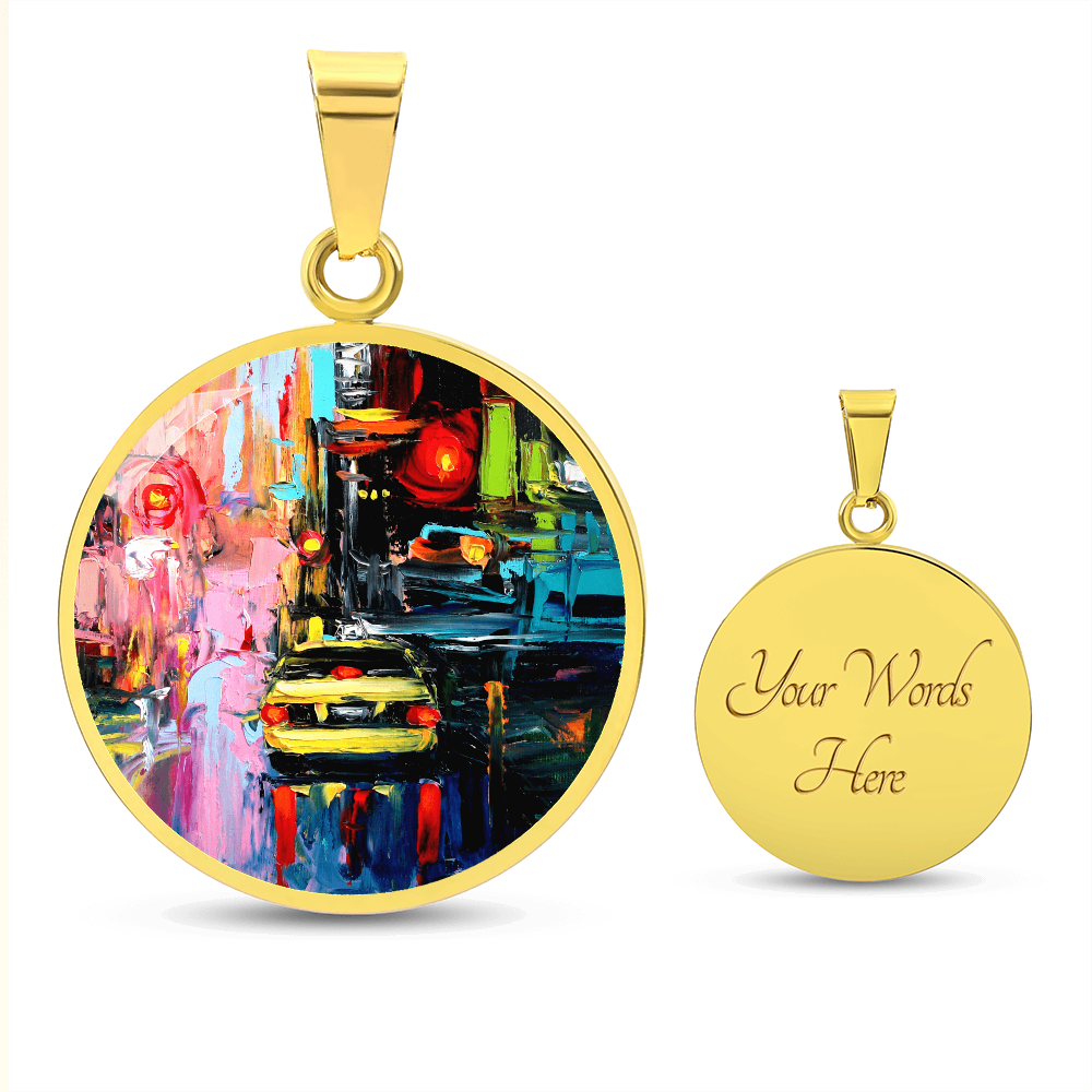 Faces of the City CXVI Round Necklace