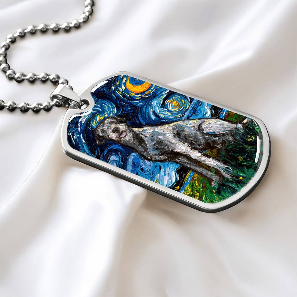 Irish Wolfhound Dog Tag Necklace