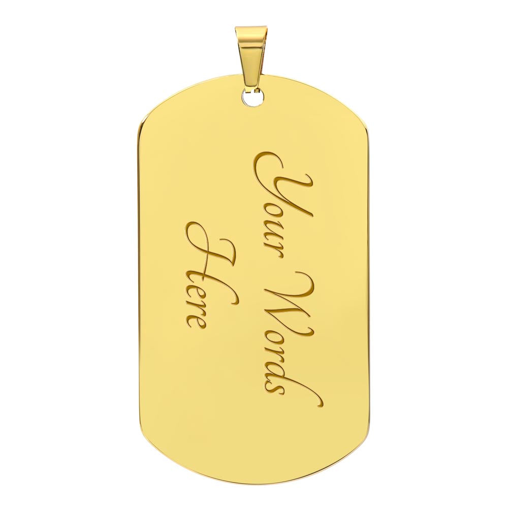 Great Pyrenees Starry Night Dog Tag Necklace