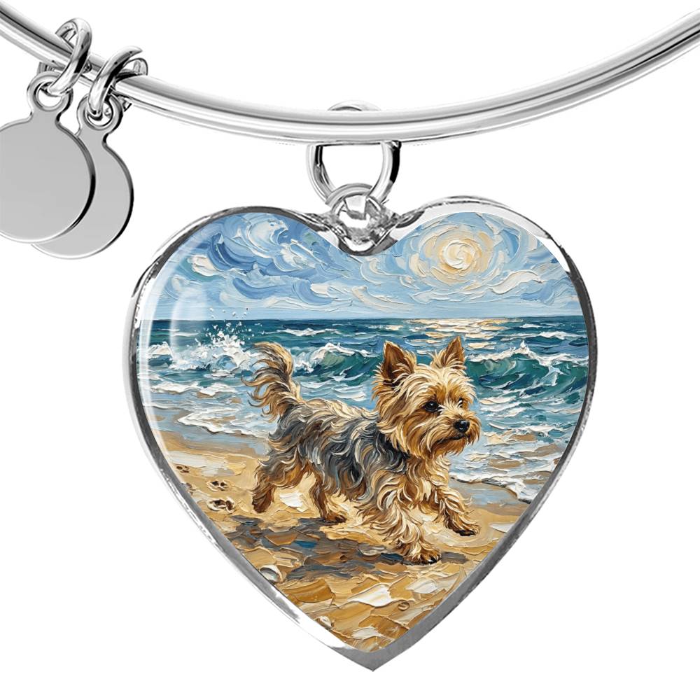 Beach Days - Yorkie Heart Bracelet