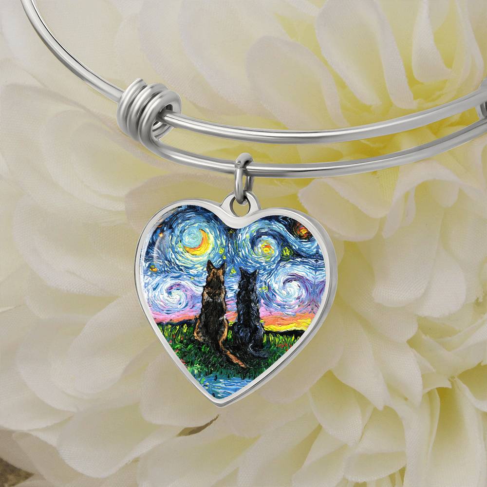 Soulmates Starry Night Heart Necklace