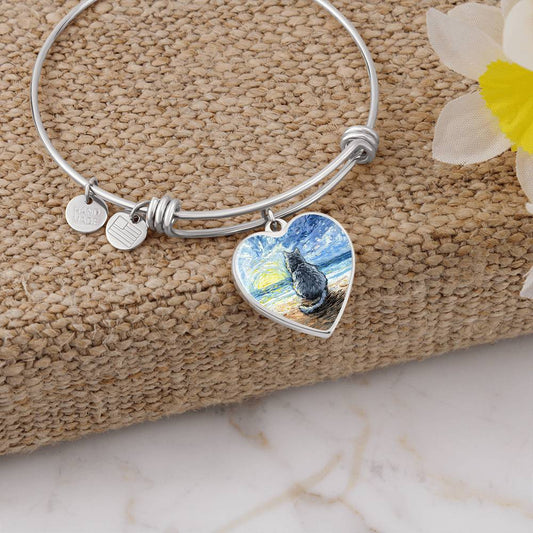 Beach Days - Nebelung Cat Heart Necklace