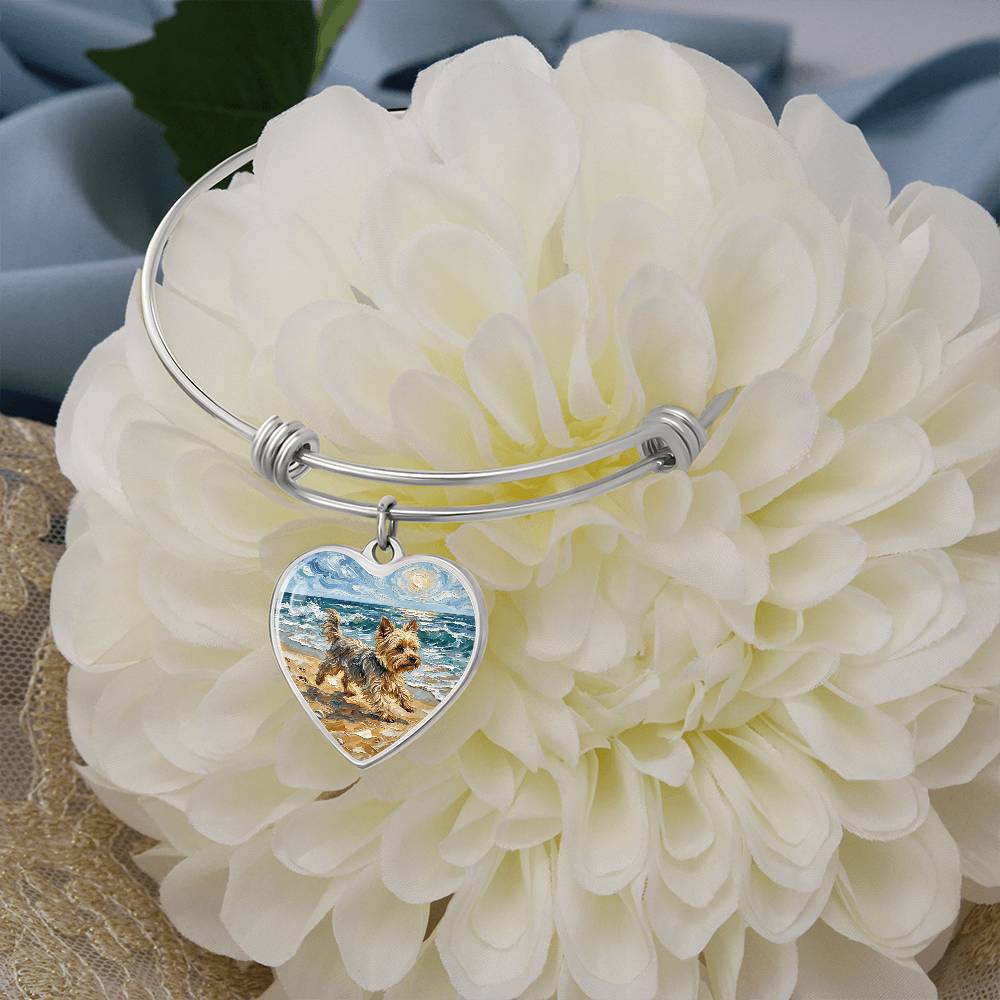 Beach Days - Yorkie Heart Bracelet