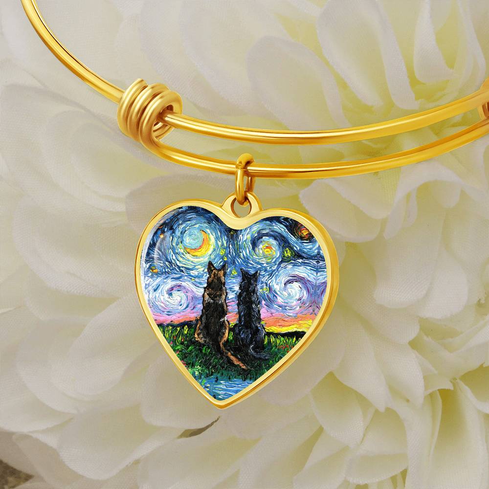 Soulmates Starry Night Heart Necklace