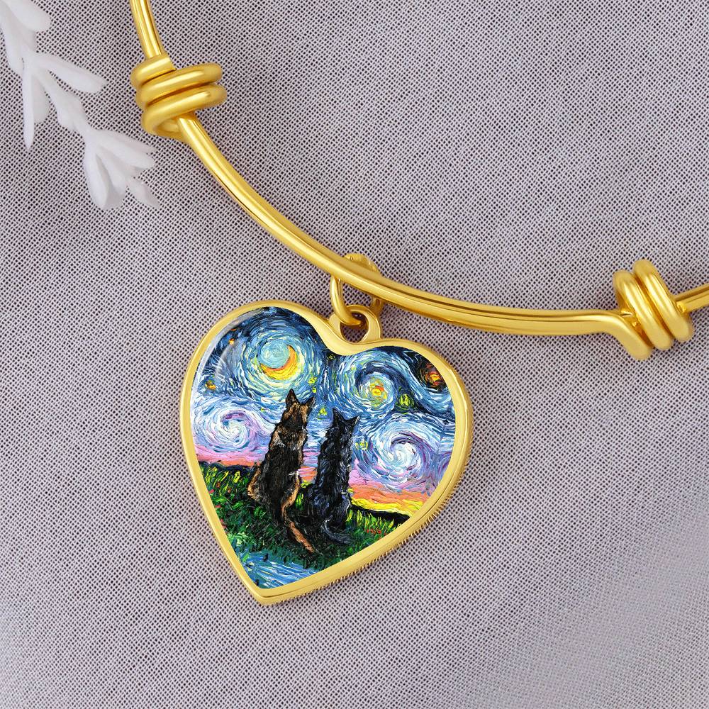 Soulmates Starry Night Heart Necklace