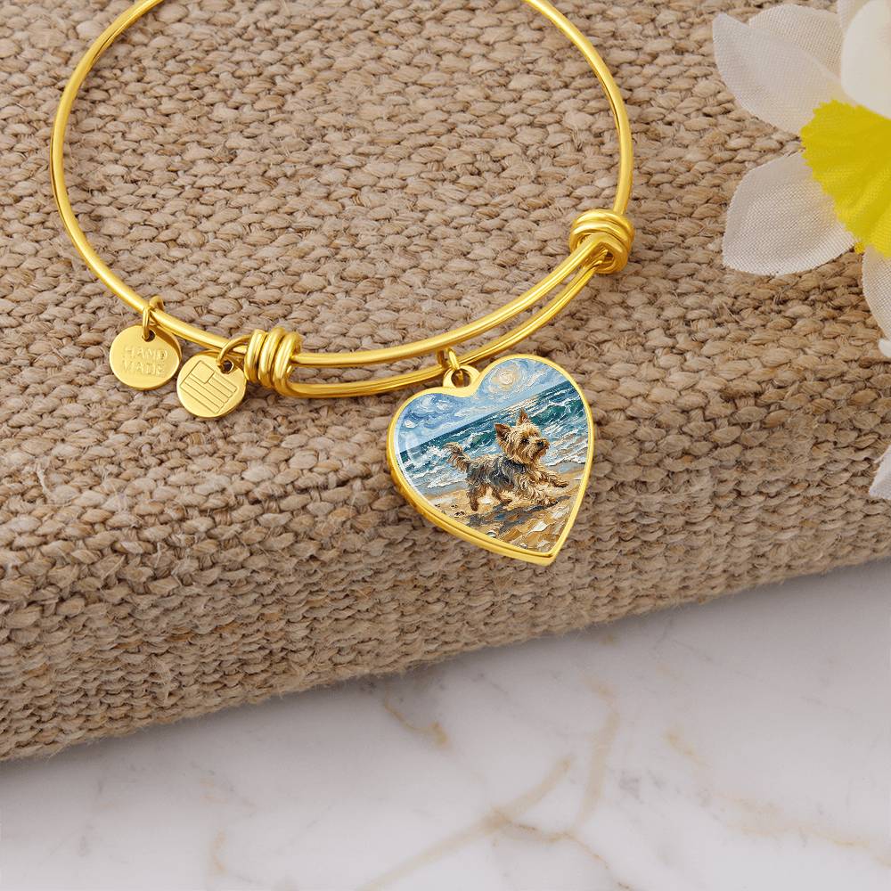 Beach Days - Yorkie Heart Bracelet