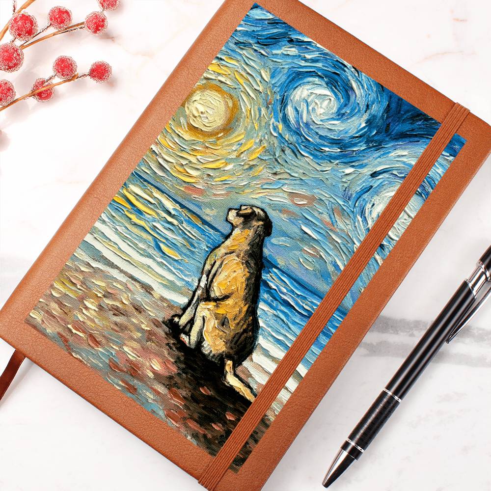 Beach Days - Yellow Labrador Leather Journal