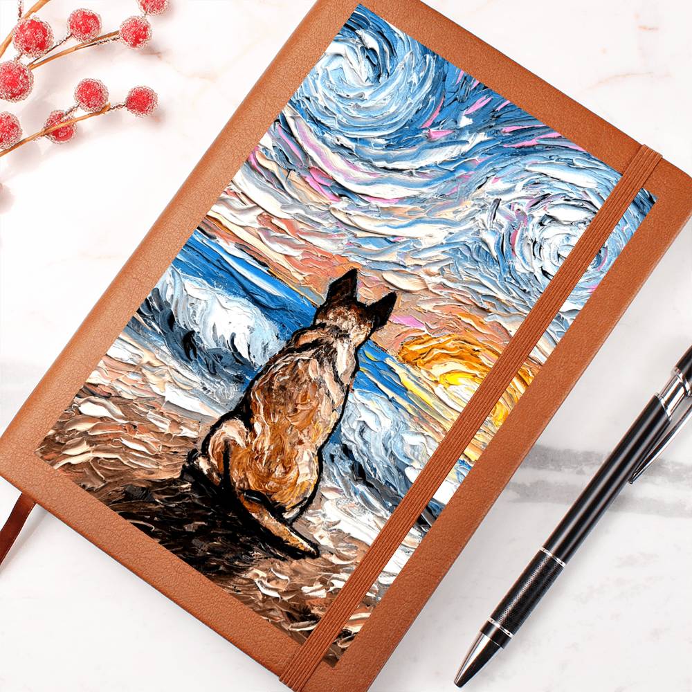 Beach Days - Red Heeler Leather Journal