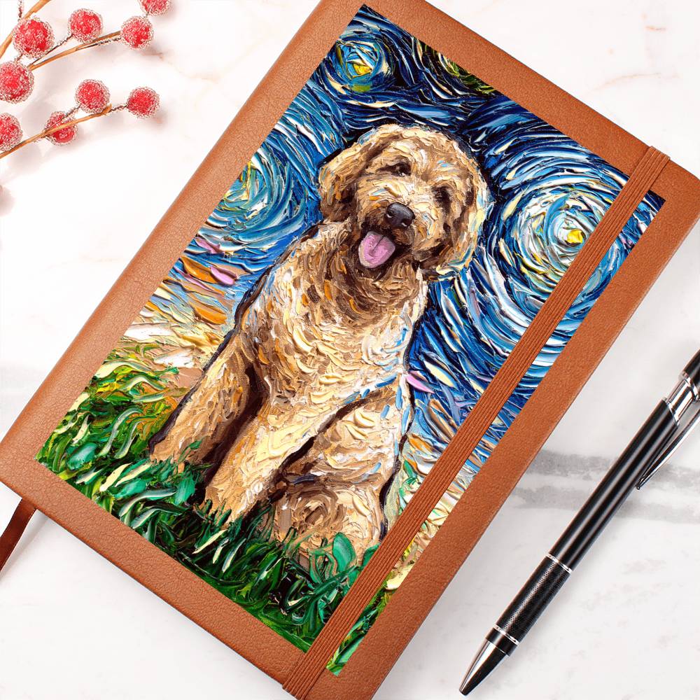 Goldendoodle Leather Journal