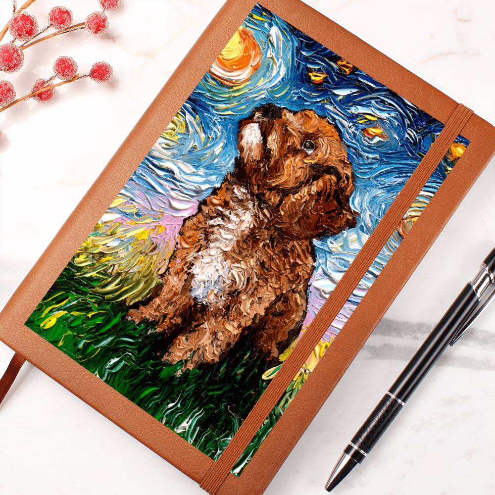 Cavapoo Leather Journal