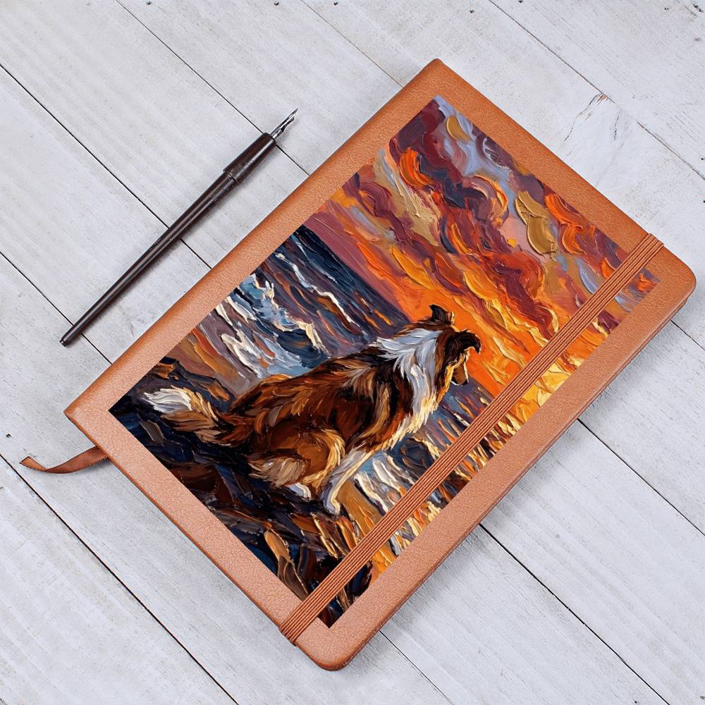 Beach Nights - Collie Leather Journal