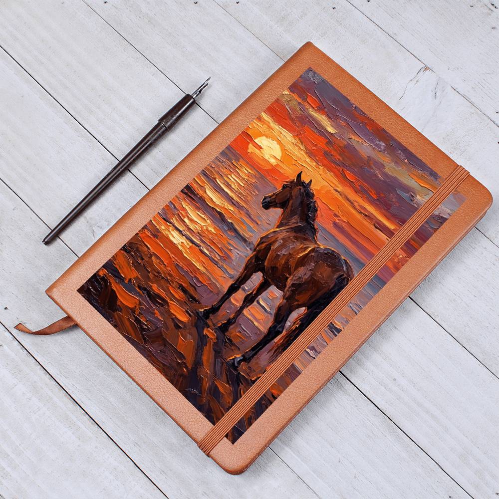 Sunset - Chocolate Mare Leather Journal