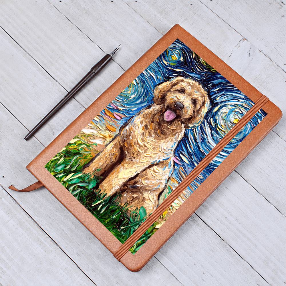 Goldendoodle Leather Journal