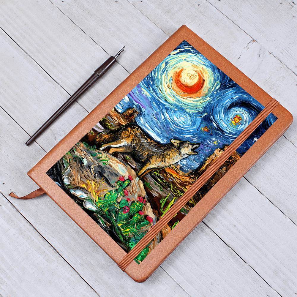 Southwest Starry Night Leather Journal