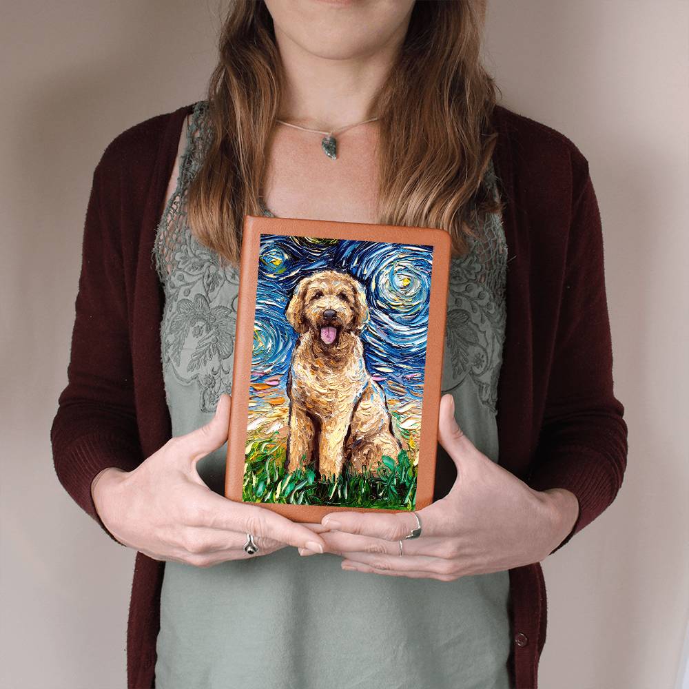 Goldendoodle Leather Journal