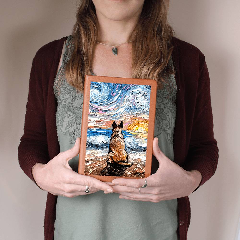 Beach Days - Red Heeler Leather Journal