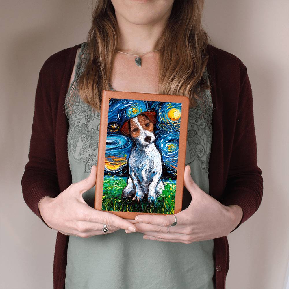 Jack Russell Terrier Leather Journal