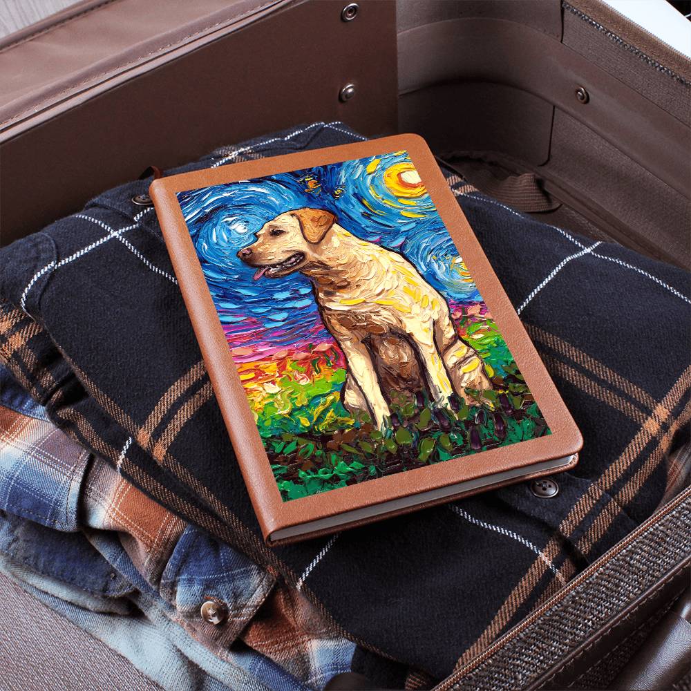 Yellow Labrador Leather Journal