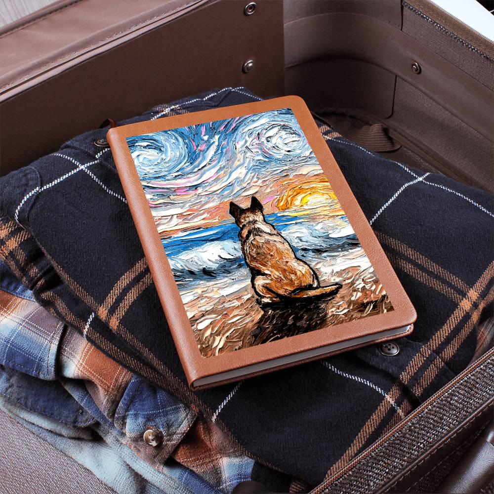 Beach Days - Red Heeler Leather Journal
