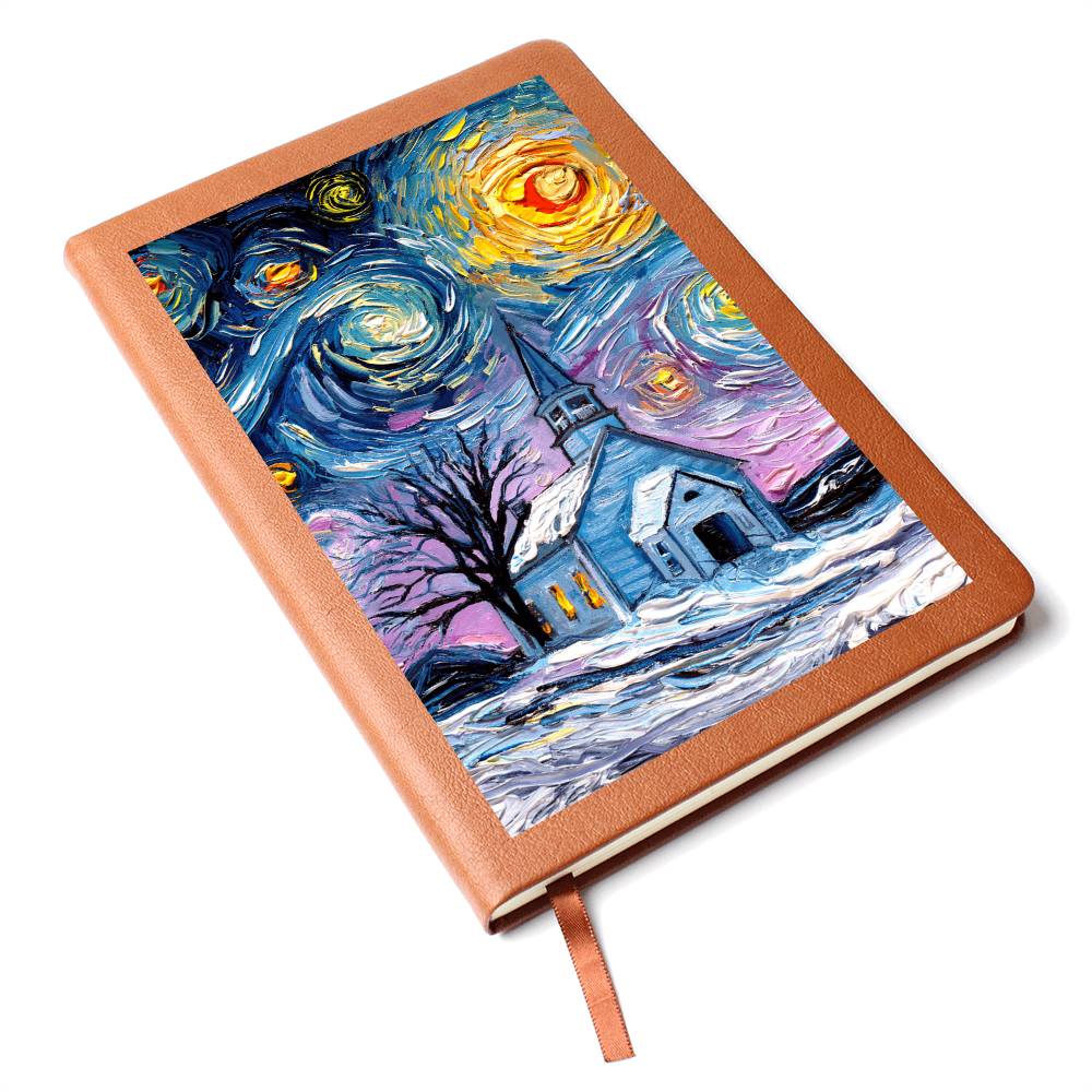 O Holy Night Leather Journal