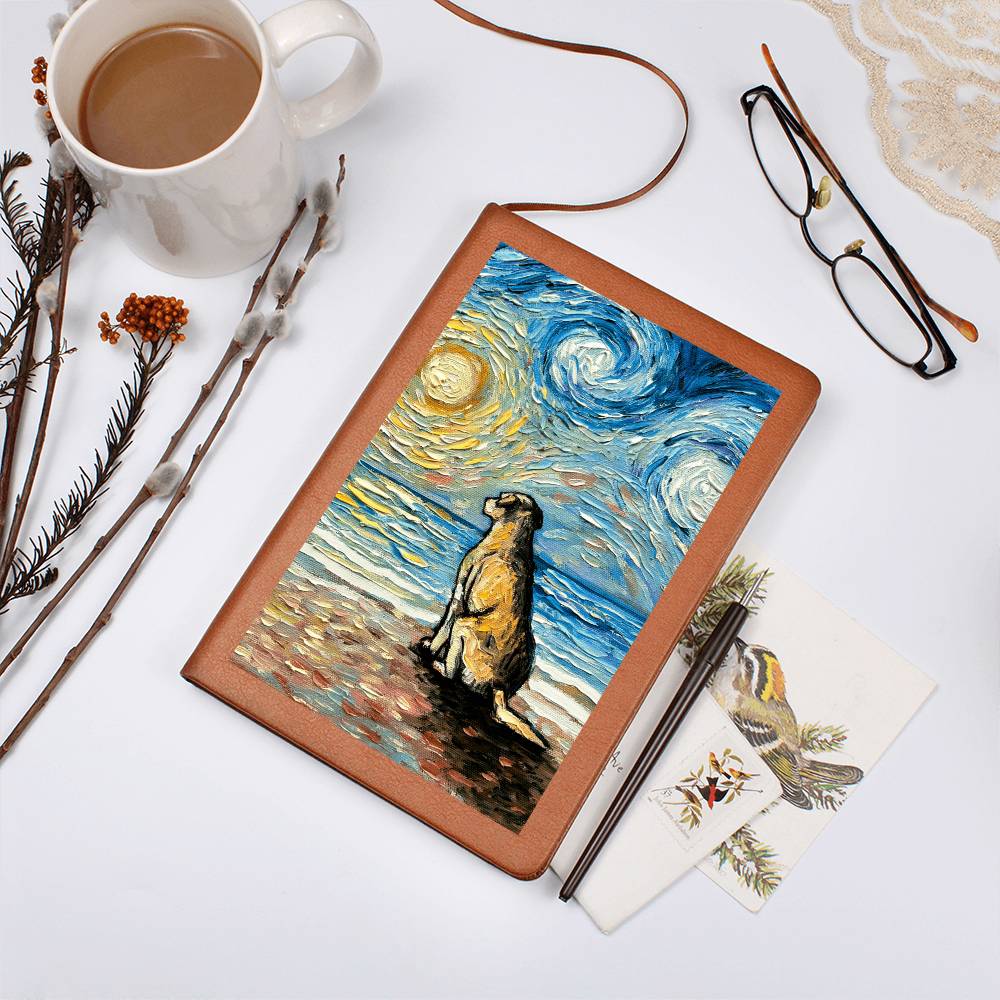 Beach Days - Yellow Labrador Leather Journal