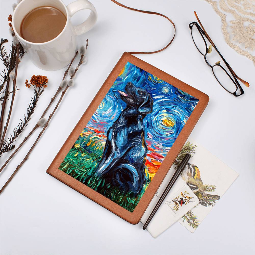 Black Labrador Leather Journal