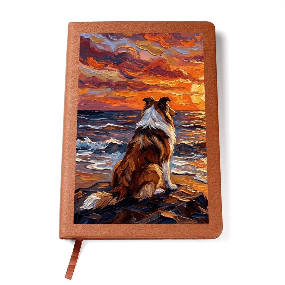Beach Nights - Collie Leather Journal