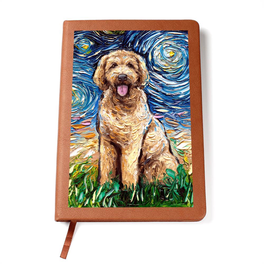Goldendoodle Leather Journal