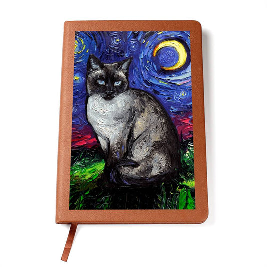 Siamese Cat Leather Journal