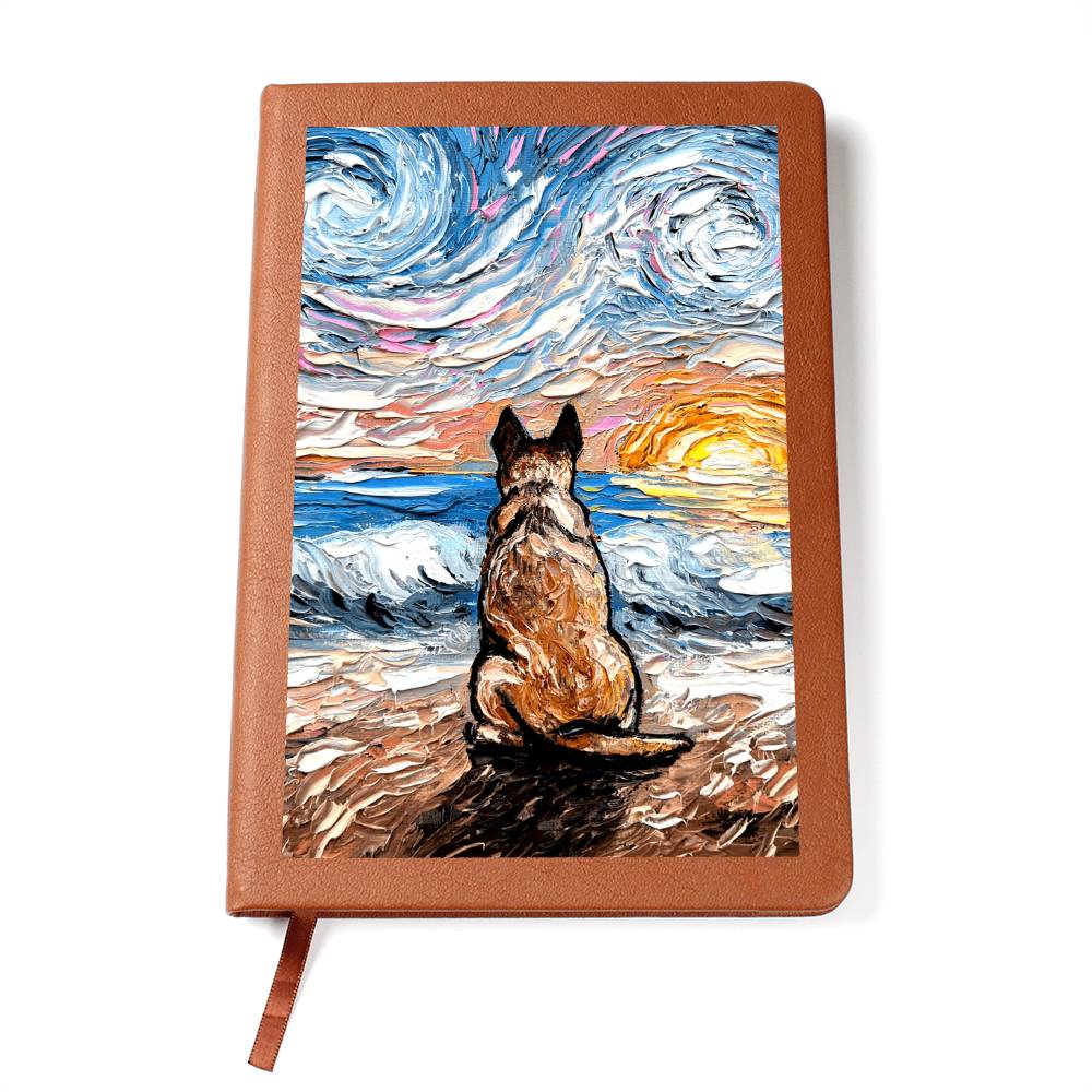 Beach Days - Red Heeler Leather Journal